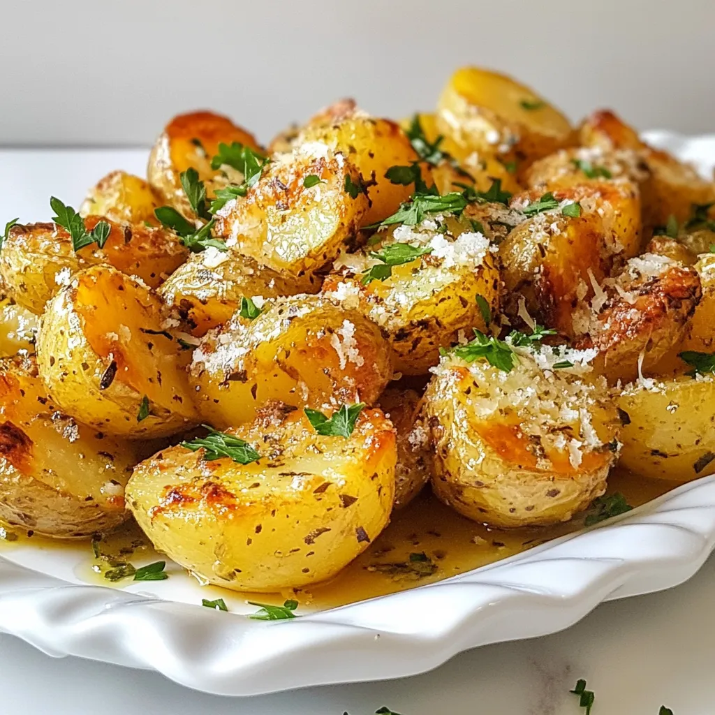 Crispy Garlic Parmesan Potatoes Simple and Tasty Recipe