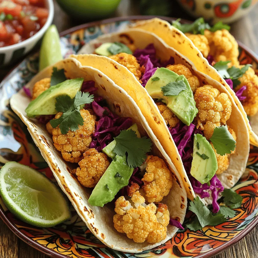 Crispy Cauliflower Tacos Flavorful and Healthy Delight