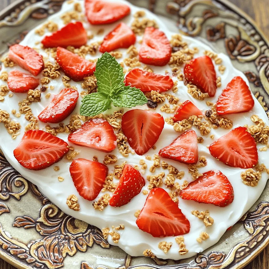 Easy Strawberry Yogurt Bark Simple and Delicious Treat