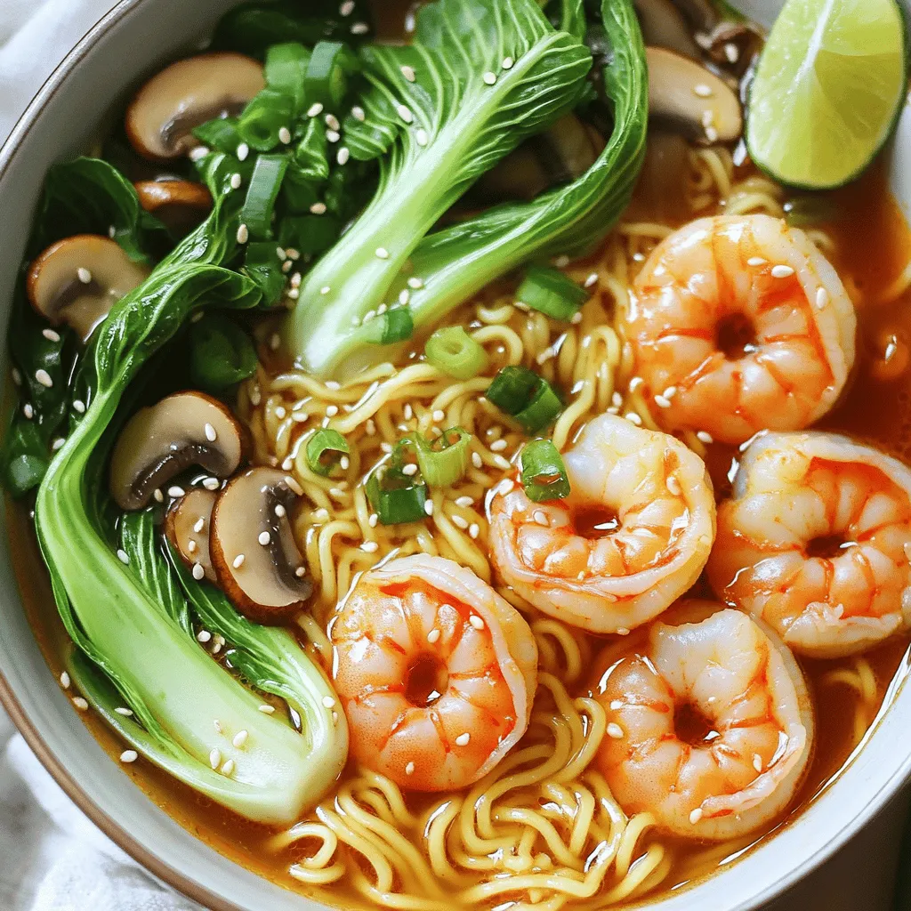 Spicy Shrimp Ramen Bowls Flavor-Packed Delight