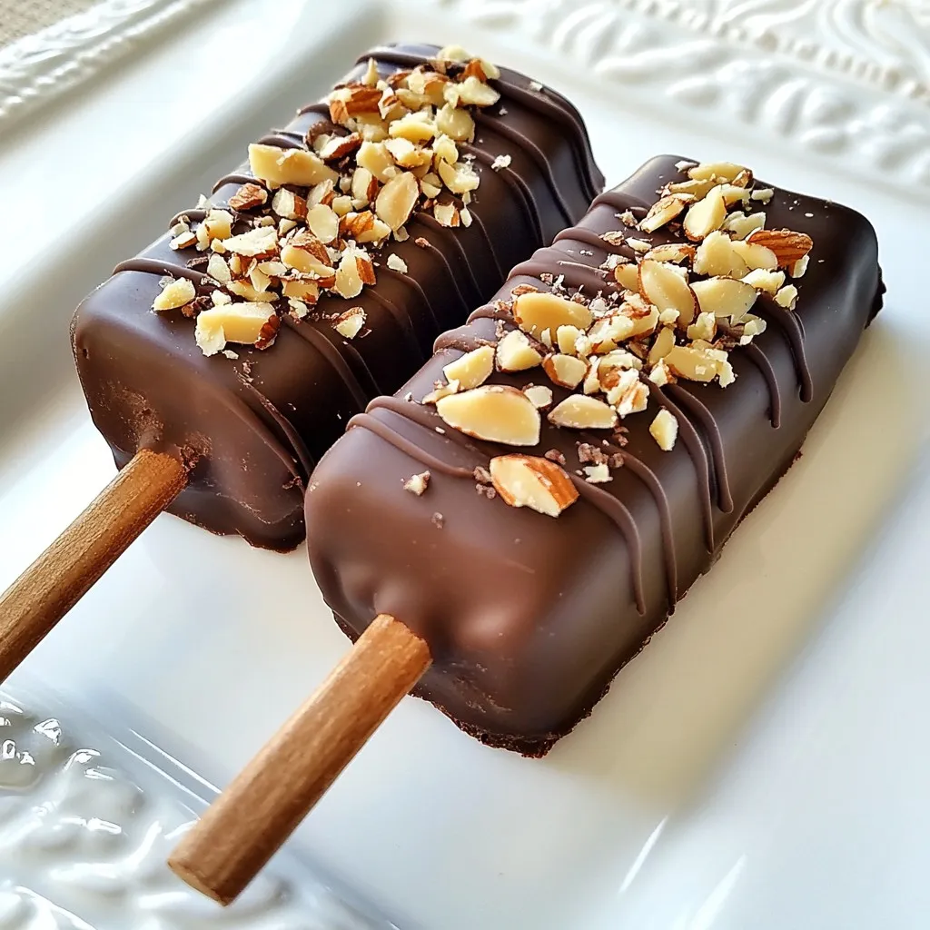 Mocha Almond Fudge Pops Delightful Frozen Treat