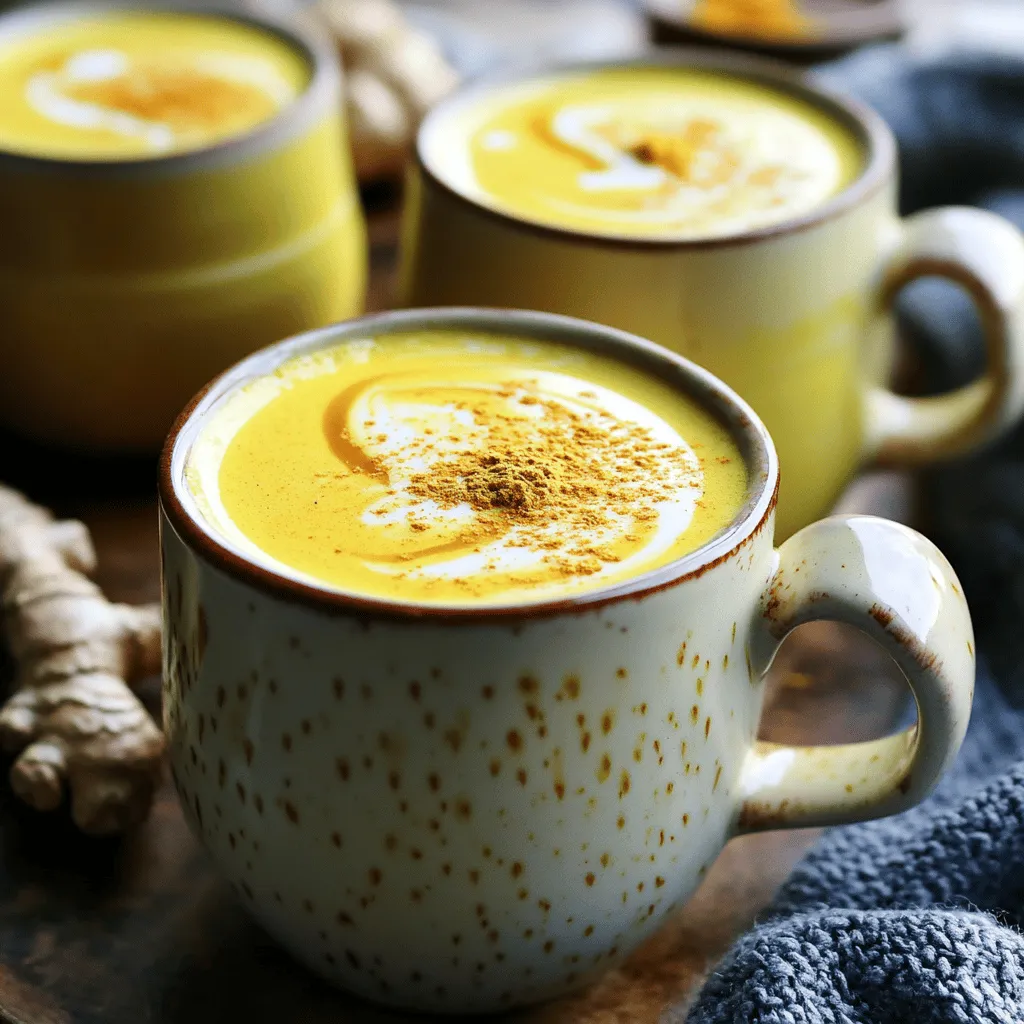 Turmeric Ginger Golden Milk Latte Energizing Comfort Drink