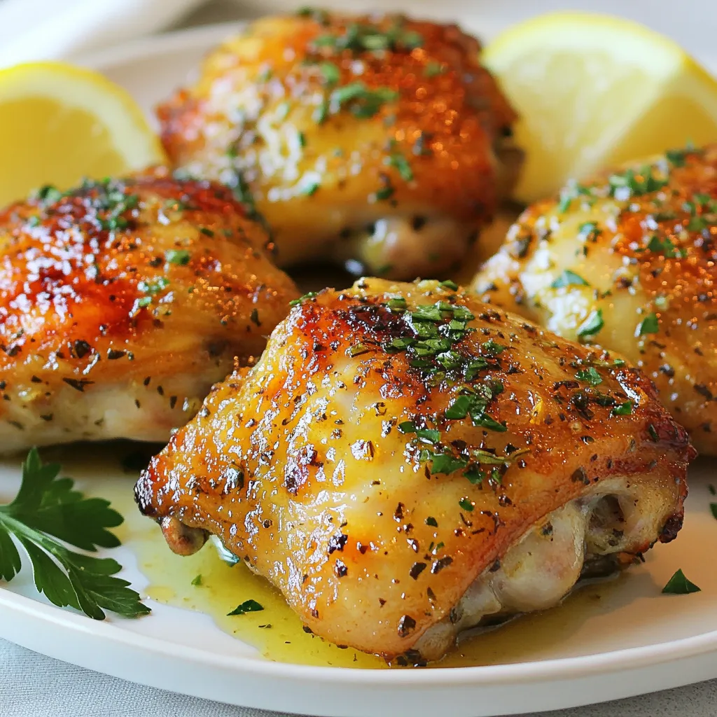 Garlic Herb Butter Chicken Thighs Savory Dinner Delight