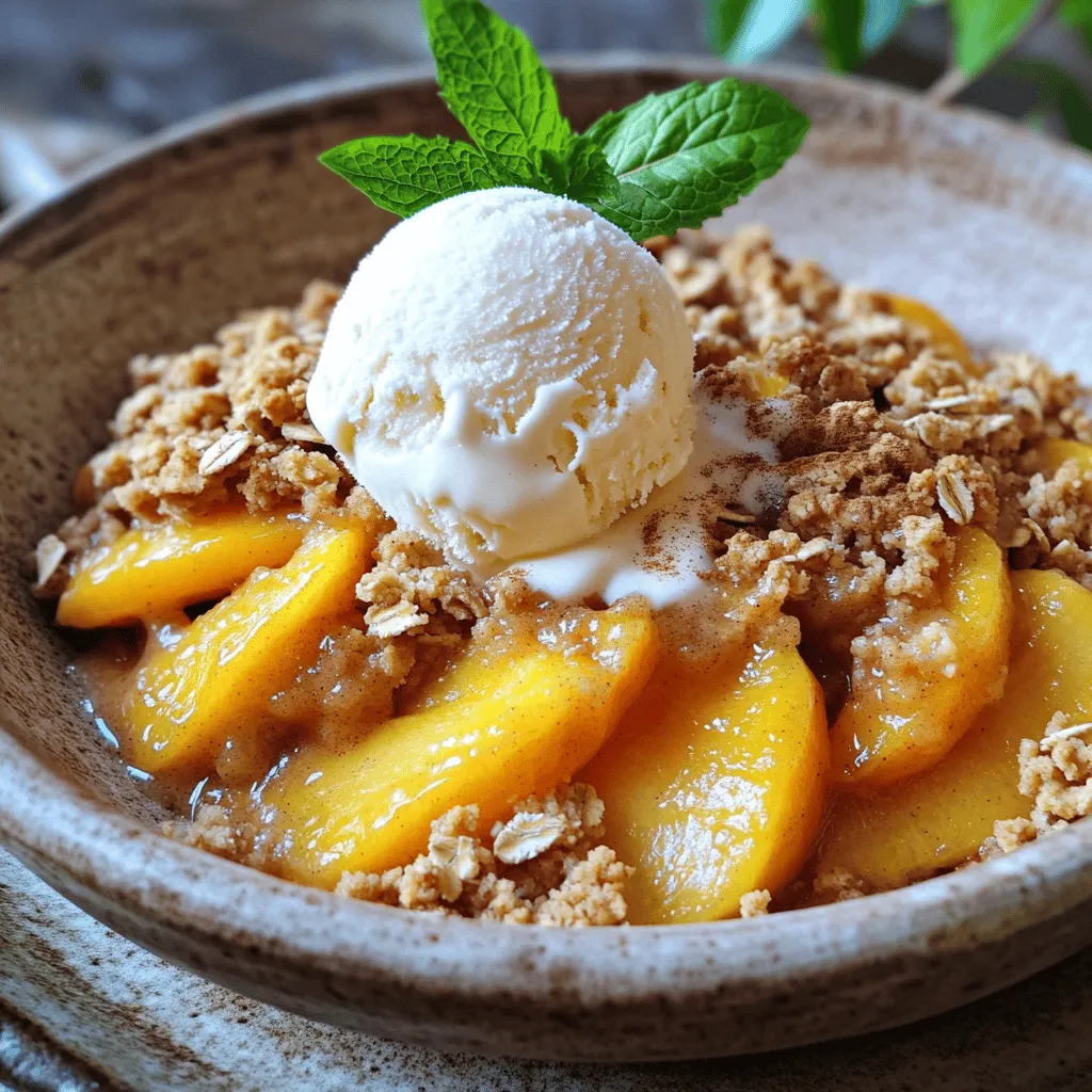 Fresh Peach Crisp Delightful and Simple Recipe