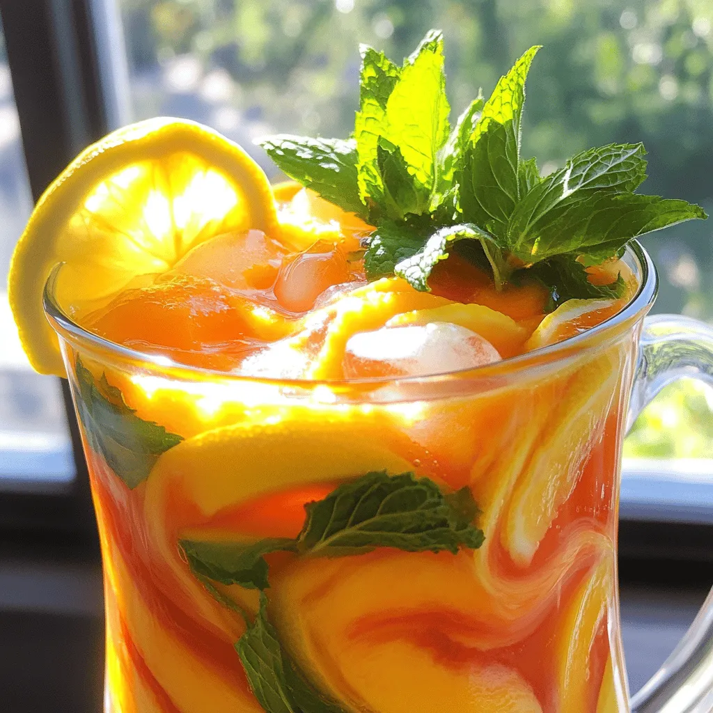 Fresh Peach Lemonade Refreshing Summer Delight