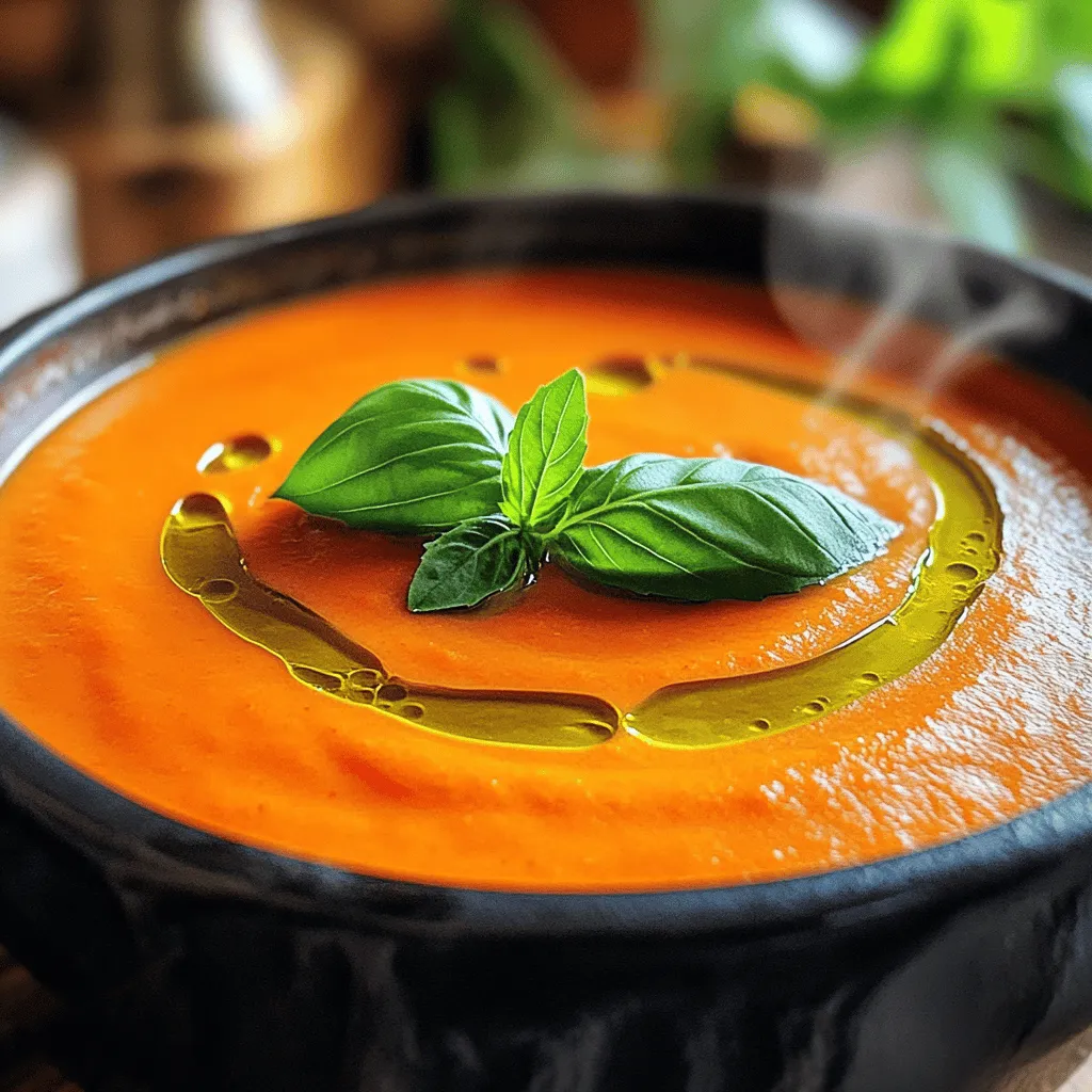 Creamy Roasted Red Pepper Soup Flavorful and Easy Recipe