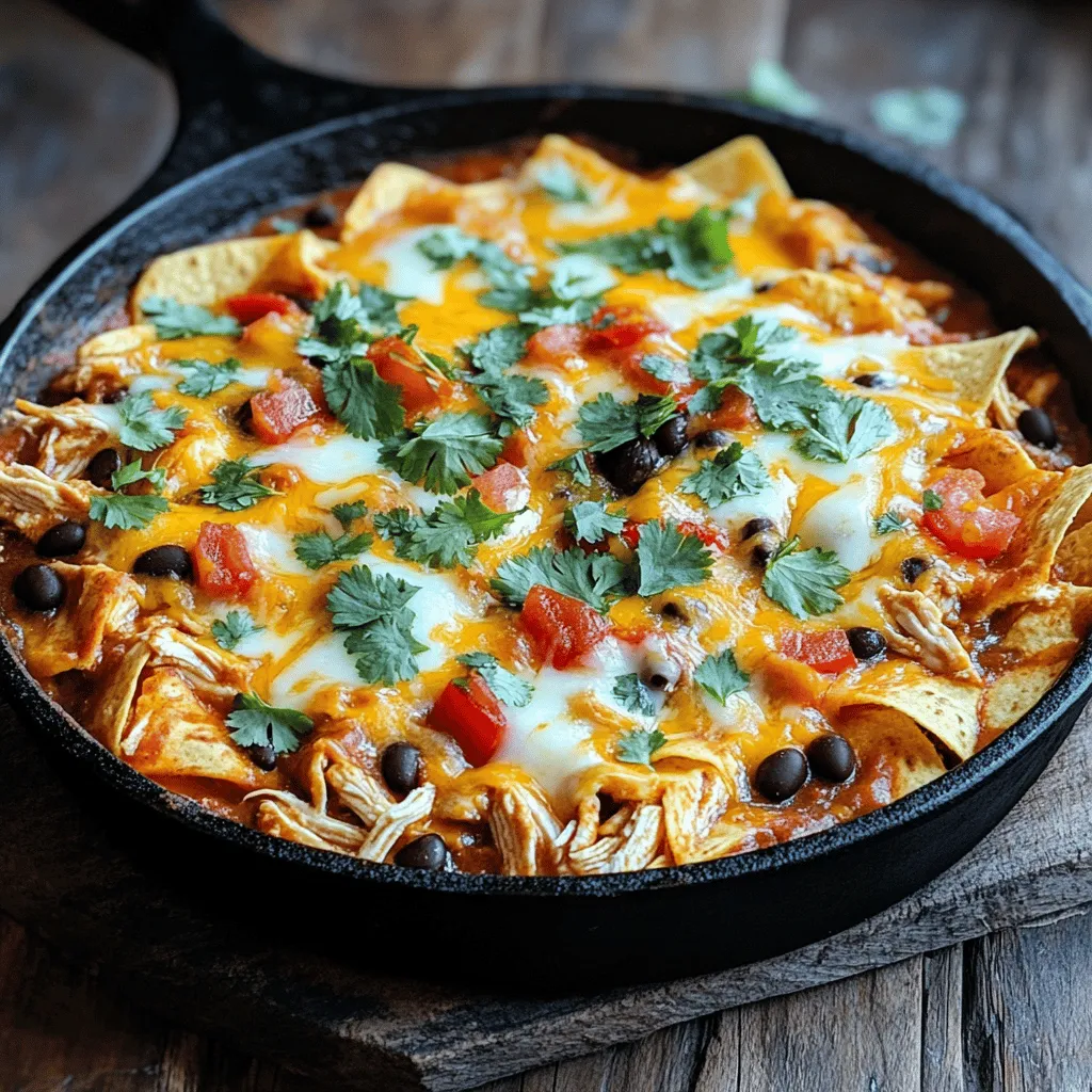 Savory Chicken and Cheese Enchiladas Skillet Recipe