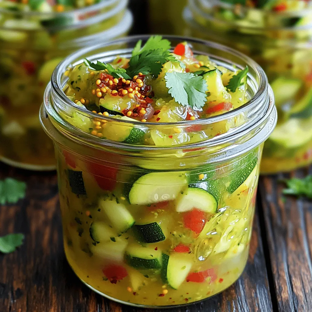 Spicy Zucchini Relish Quick and Flavorful Recipe