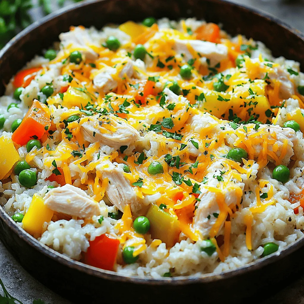 Chicken and Rice Skillet Casserole Tasty Dinner Idea