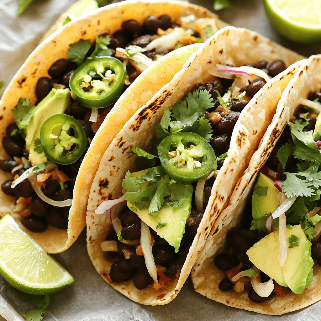 Spicy Black Bean Tacos Flavorful and Easy to Make
