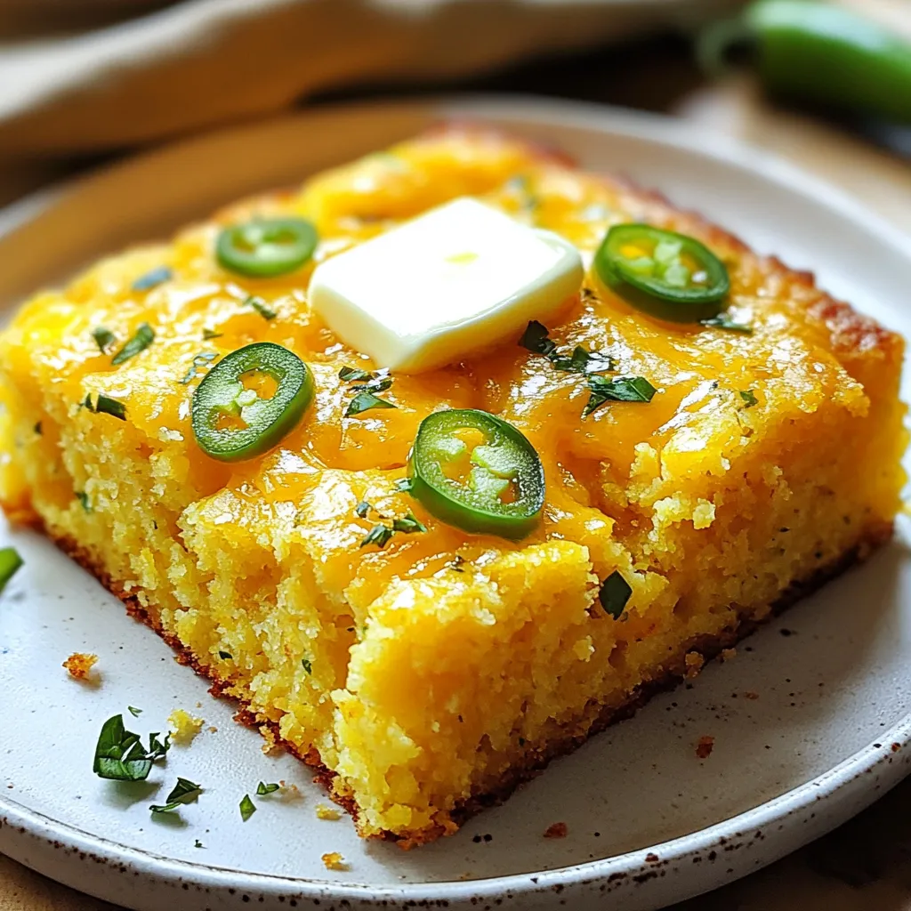 Jalapeño Cheddar Cornbread Flavorful and Simple Recipe