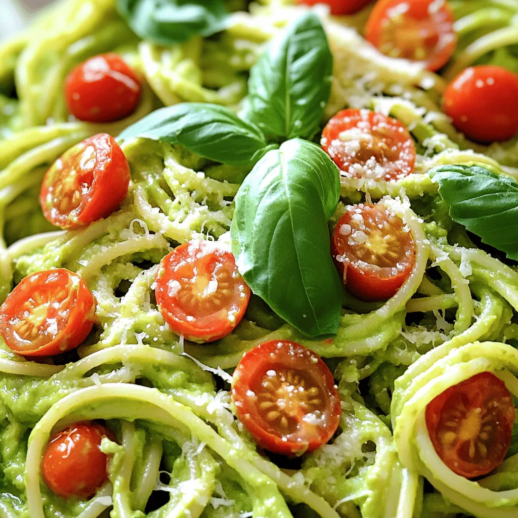Easy Avocado Pasta Creamy and Flavorful Meal Delight