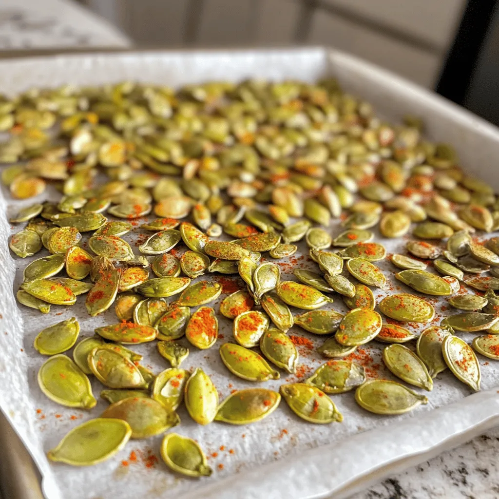 Spicy Roasted Pumpkin Seeds Crispy Easy Snack