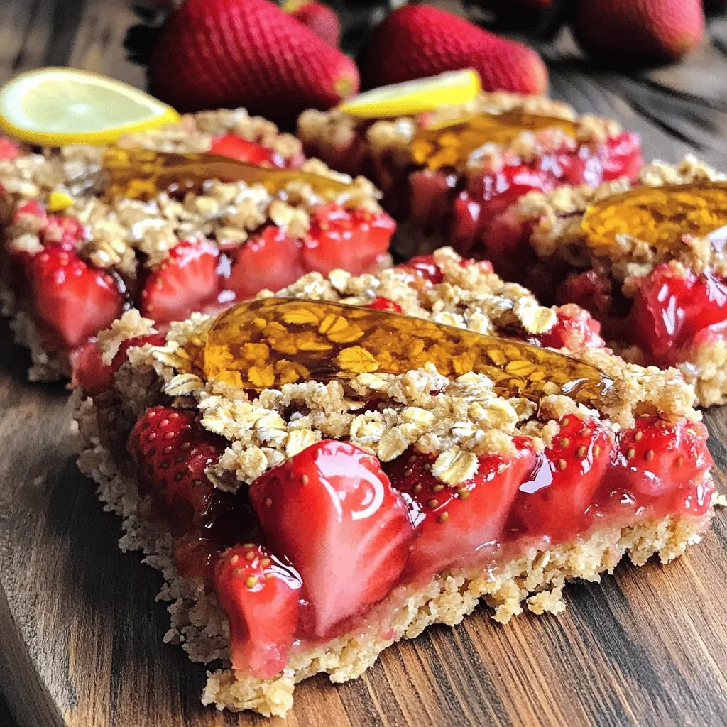 Easy Strawberry Oat Bars Delightful and Simple Treat