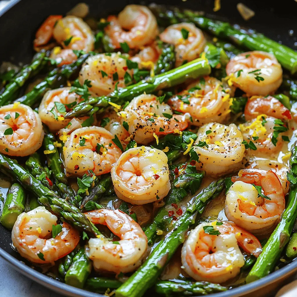Garlic Butter Shrimp and Asparagus Tasty Weeknight Dish