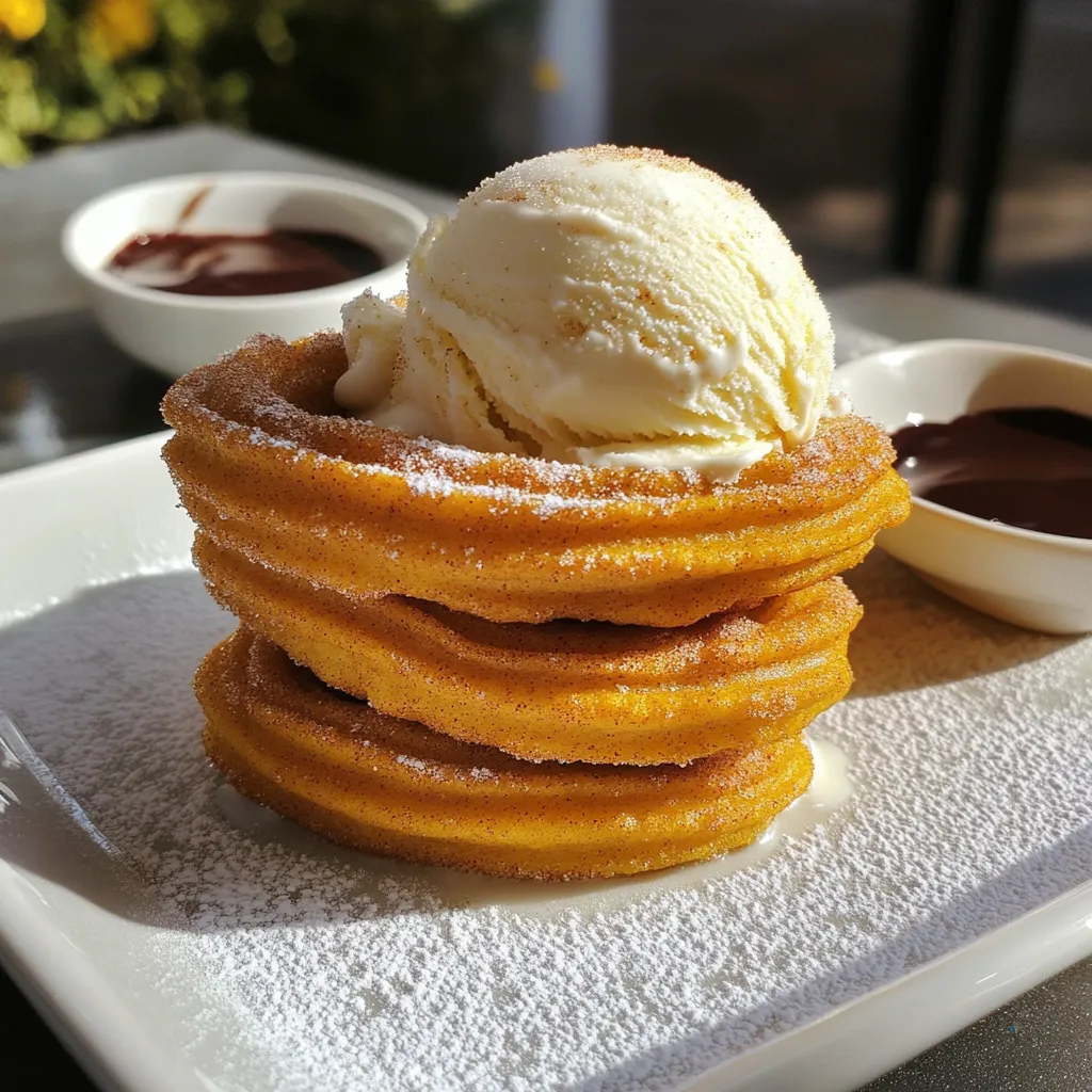 Pumpkin Churro Ice Cream Sandwiches Delightful Treat