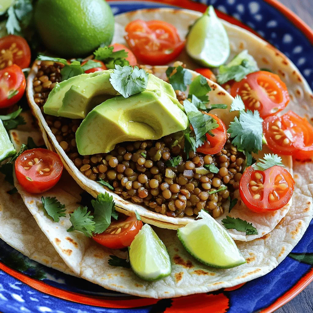 Easy Vegan Lentil Tacos Flavorful and Healthy Meal