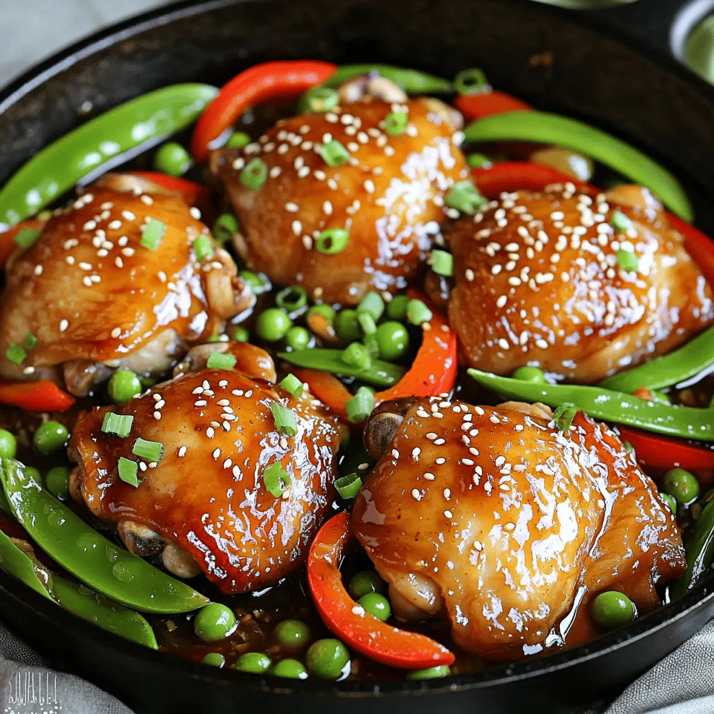 One Pan Honey Garlic Chicken Quick and Yummy Meal