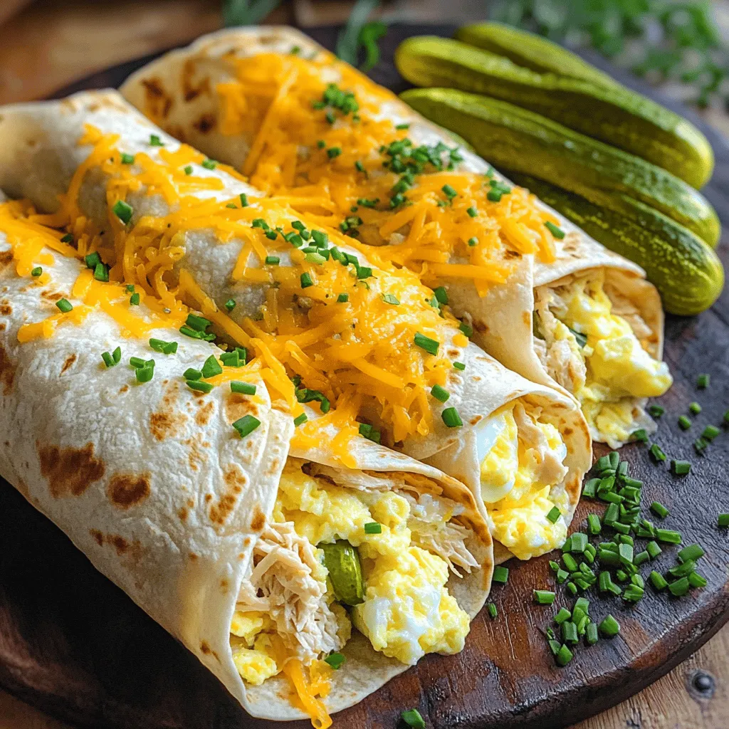 Pickle Ranch Chicken Breakfast Burritos Recipe Delight