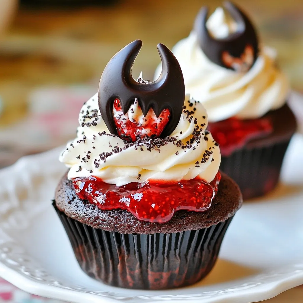 Vampire Bite Cupcakes Spooky and Fun Treats