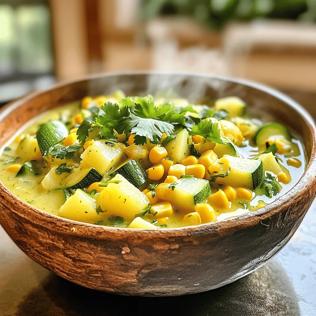 Zucchini Corn Chowder Healthy and Simple Recipe