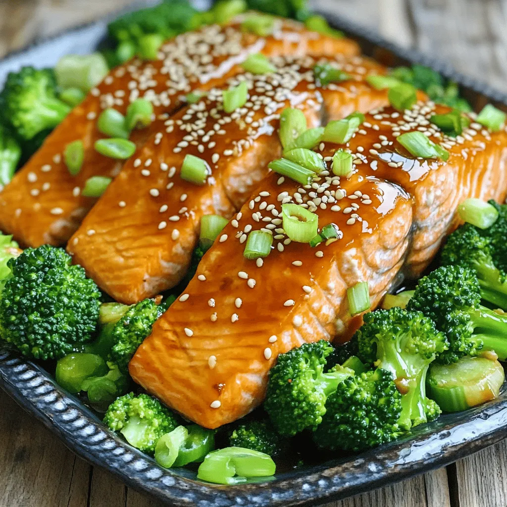 Teriyaki Salmon with Broccoli Tasty Dinner Idea