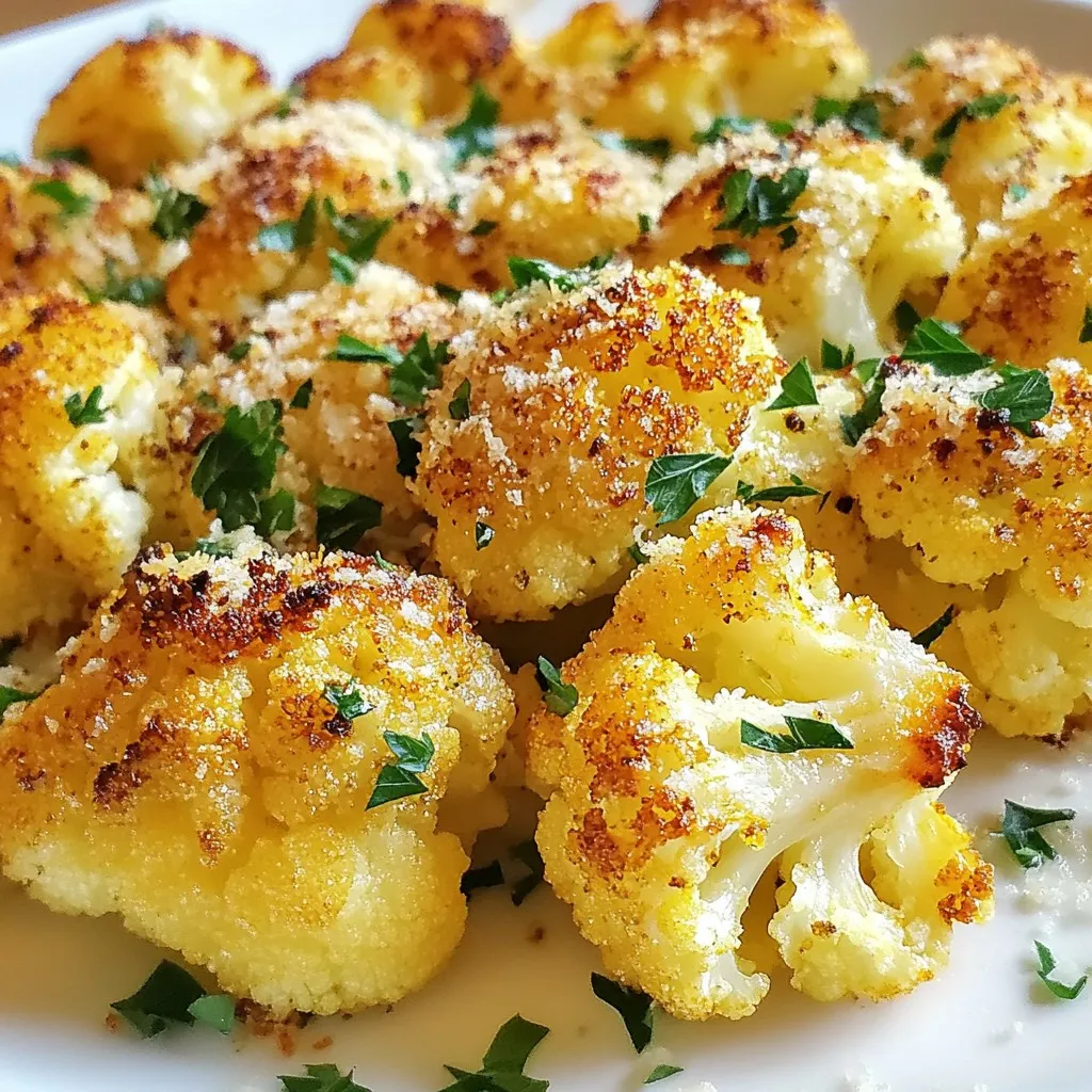 Roast Garlic Parmesan Cauliflower Simple Flavor Boost
