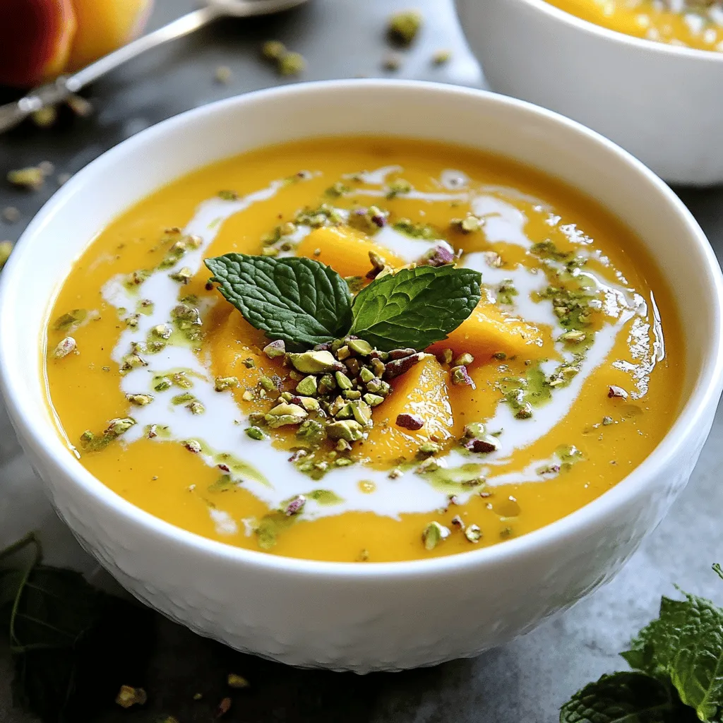 Chilled Peach Soup Refreshing Summer Delight Recipe