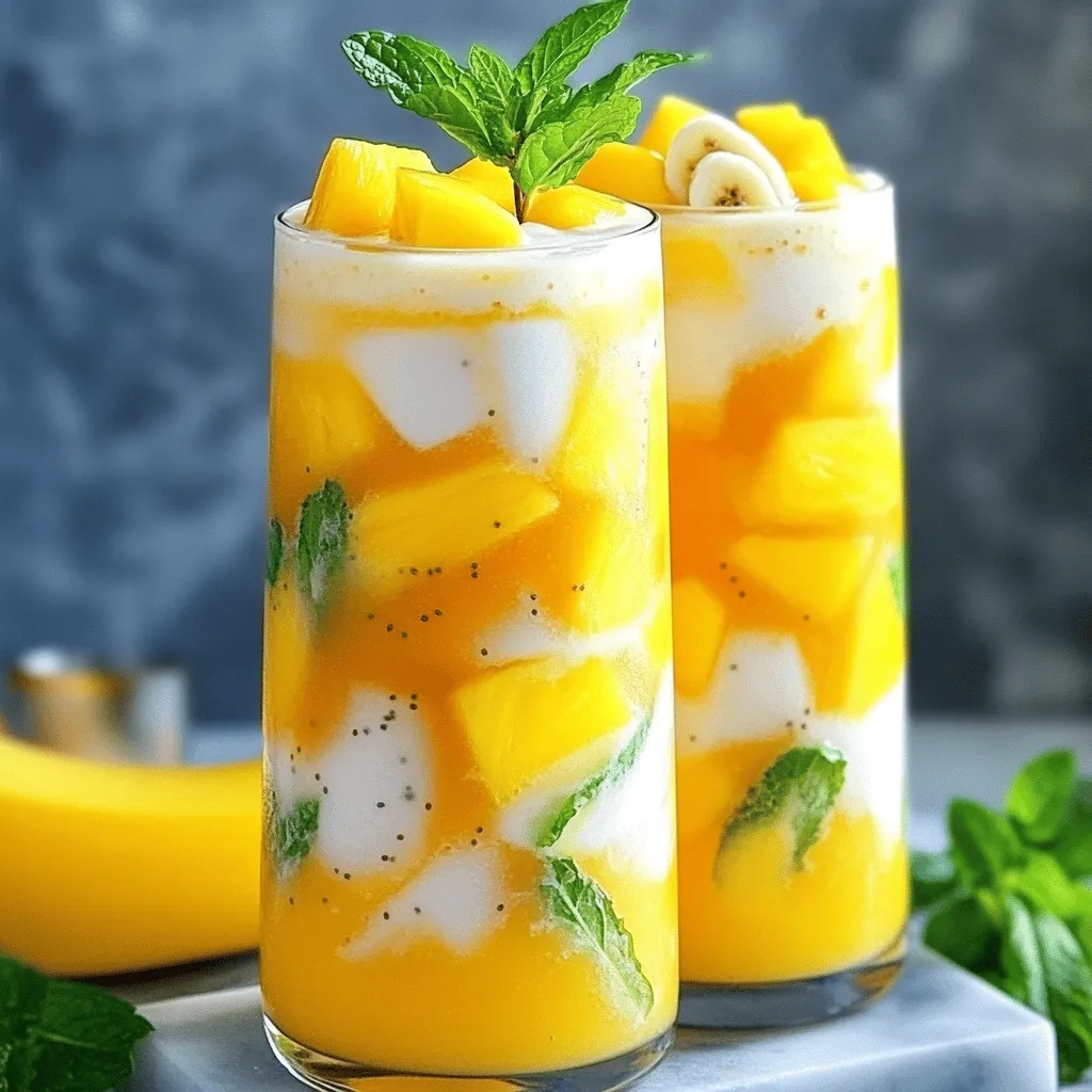 Tropical Mango Pineapple Smoothie Refreshing and Easy