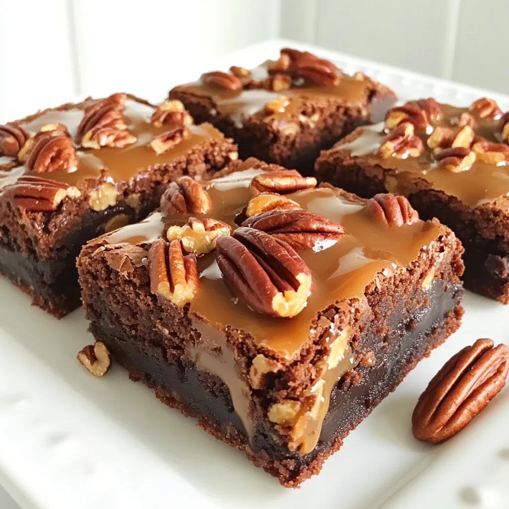 Caramel Pecan Turtle Brownies Irresistible Treat Recipe