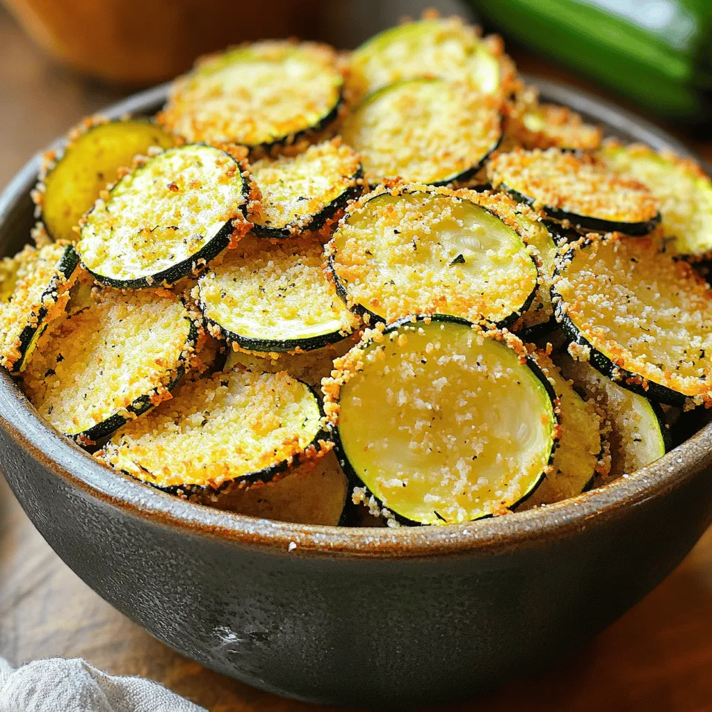 Air Fryer Parmesan Zucchini Chips Healthy Snack Recipe