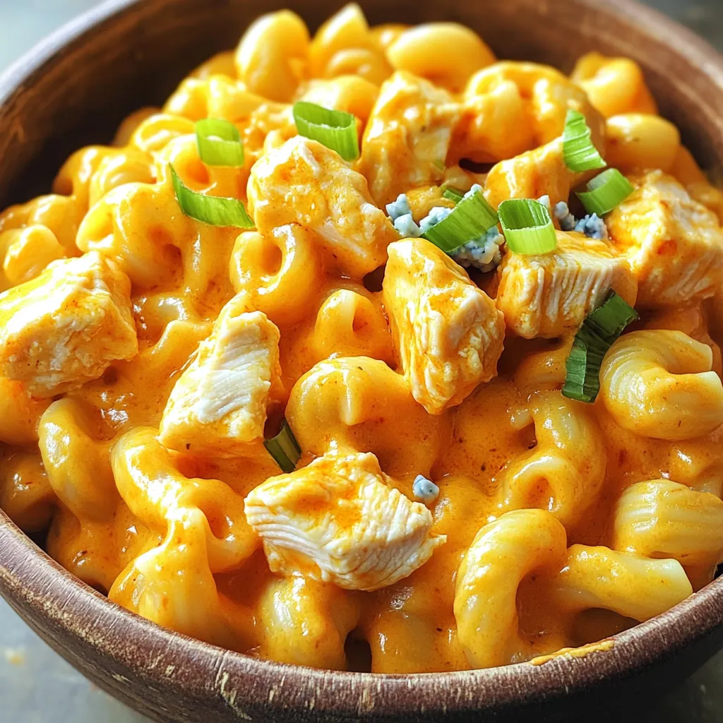 Instant Pot Buffalo Chicken Mac and Cheese Delight
