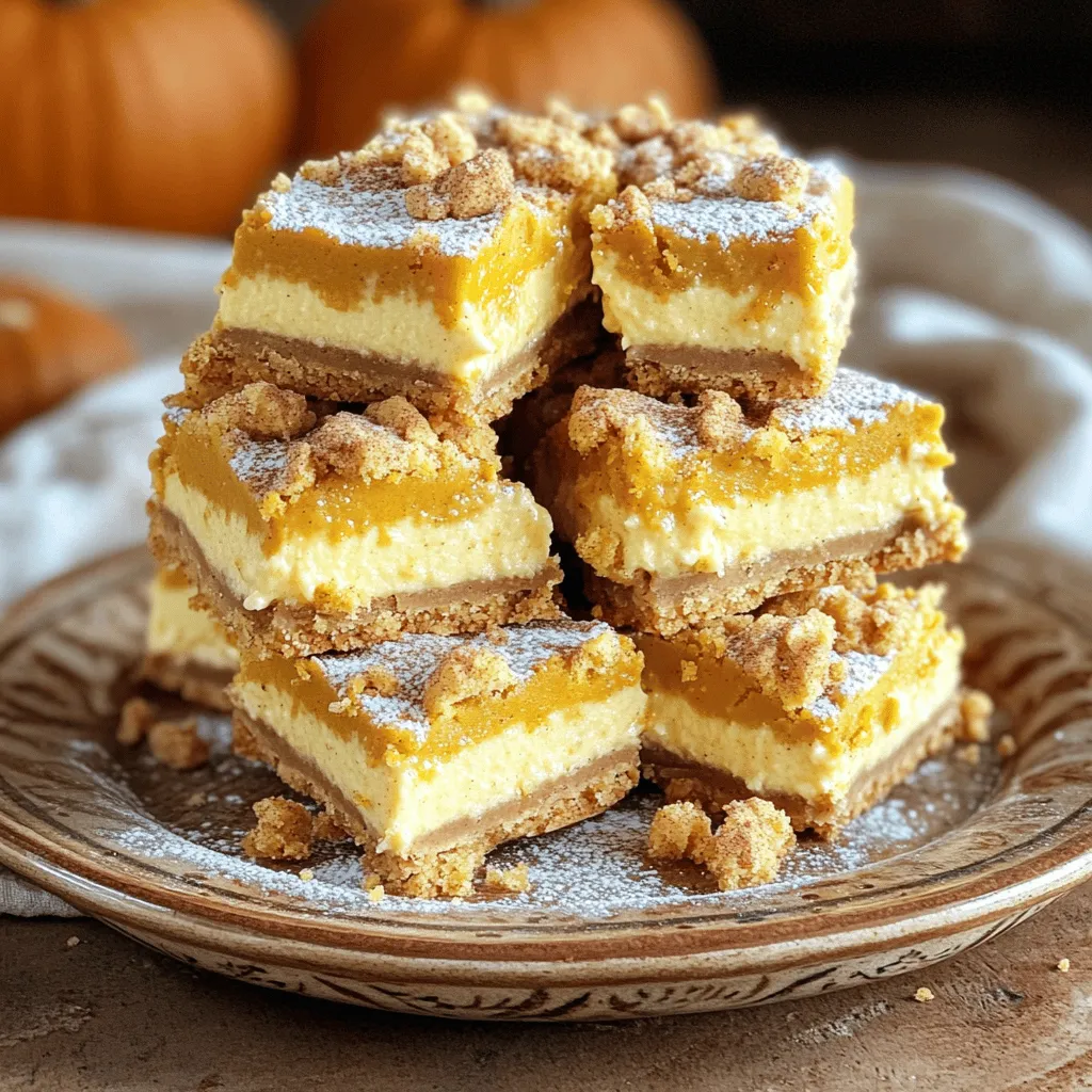 Pumpkin Cheesecake Cookie Bars Delightful Fall Treat