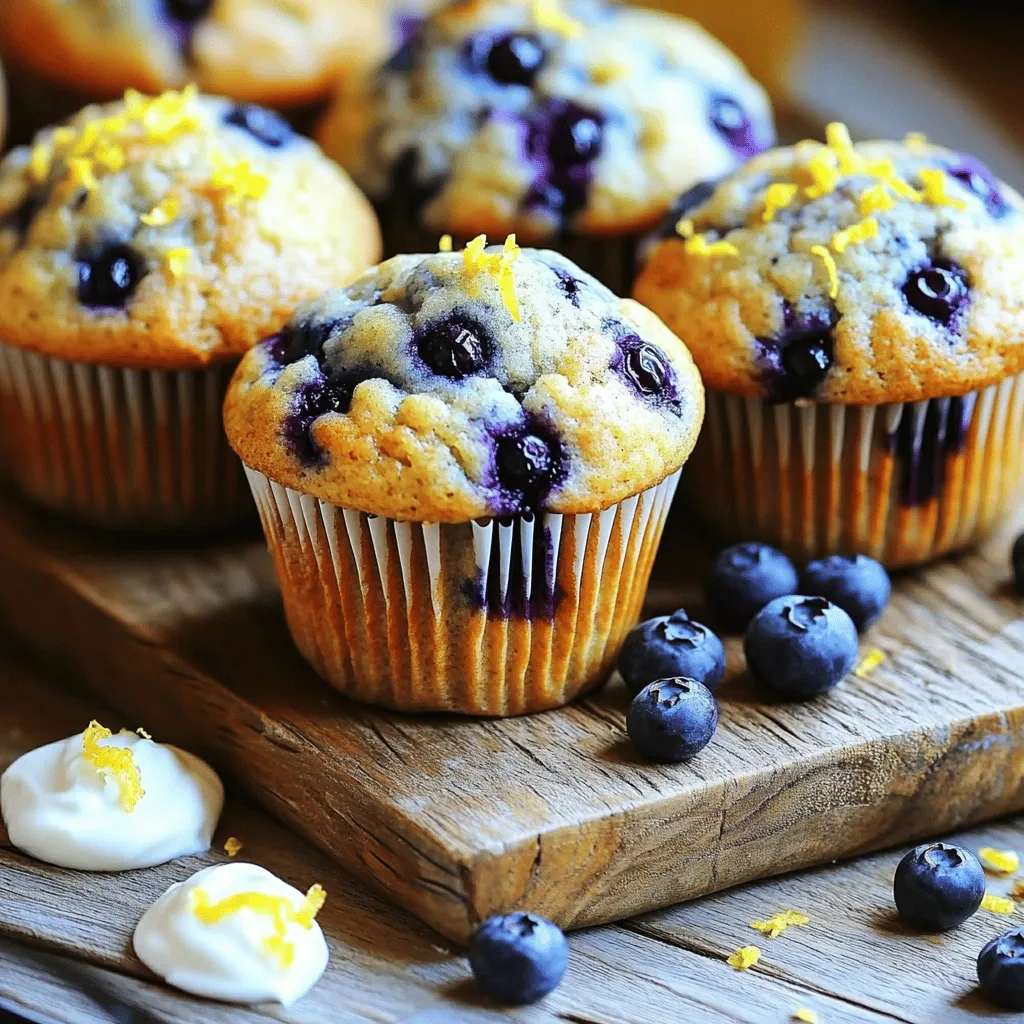 Blueberry Lemon Yogurt Muffins Fresh and Tasty Treat