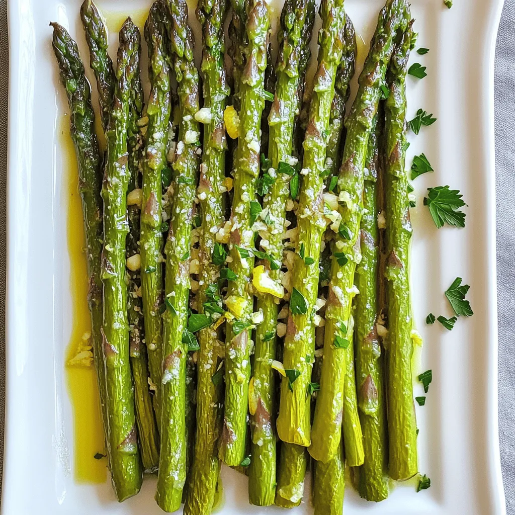 Lemon Garlic Roasted Asparagus Simple Flavor Boost
