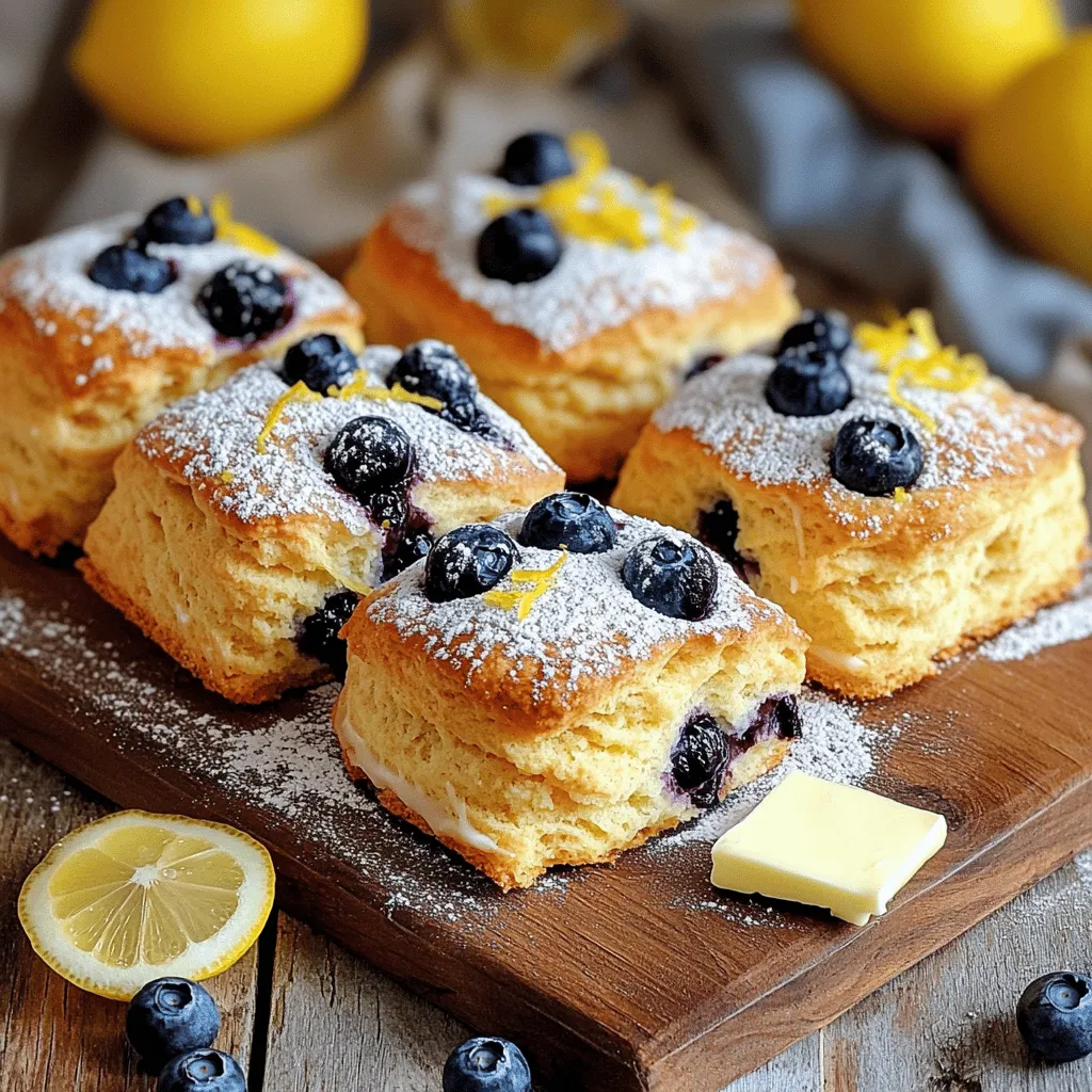 Lemon Blueberry Scones Fresh and Flavorful Treat