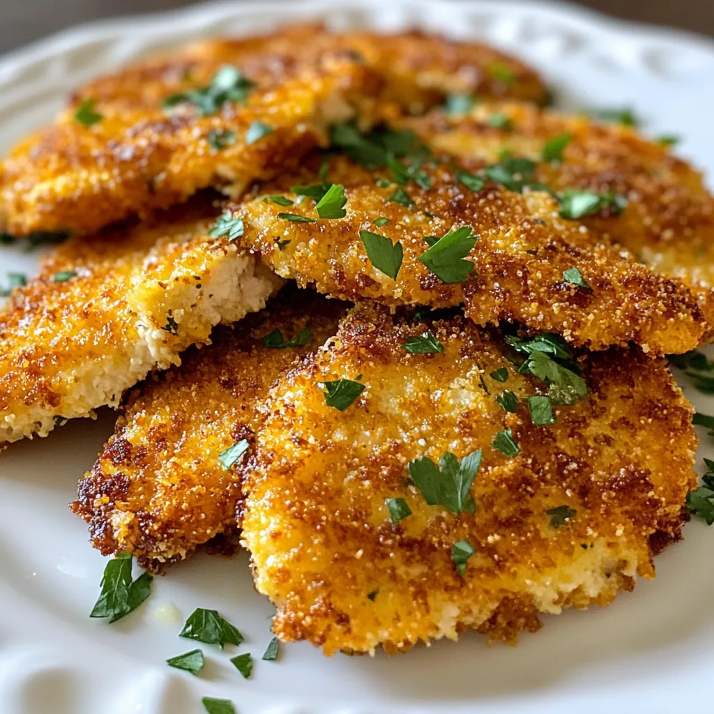Parmesan Herb Turkey Cutlets Crispy and Flavorful Meal