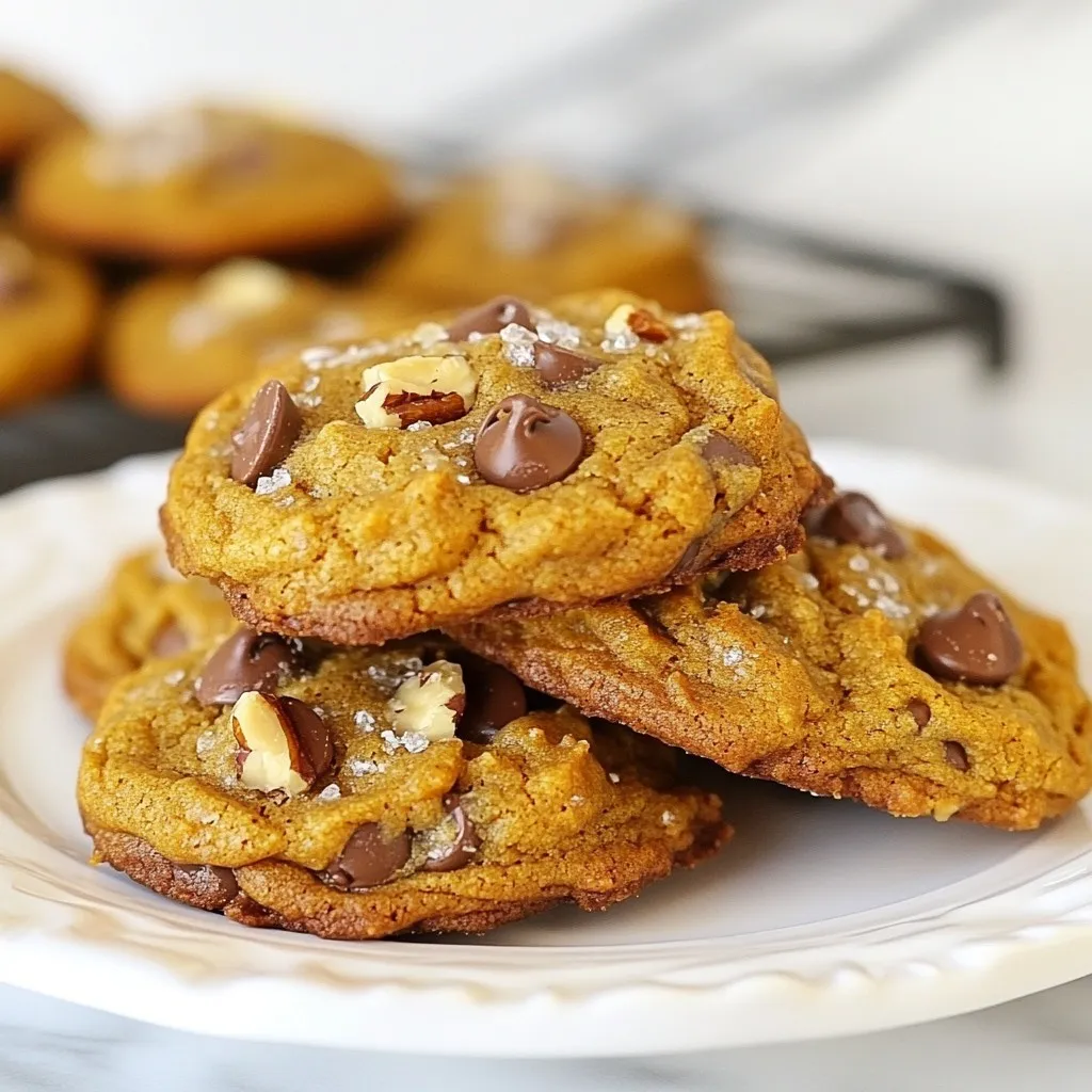 Vegan Chocolate Chip Pumpkin Cookies Soft Delight