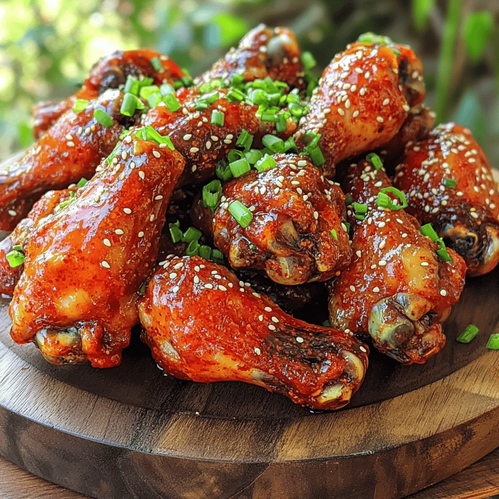 Korean Gochujang Chicken Wings Tasty and Juicy Dish