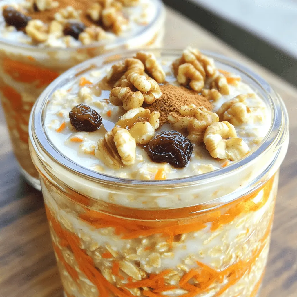 Carrot Cake Overnight Oats Simple and Nourishing Meal