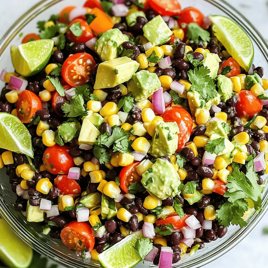 Zesty Black Bean Salad Flavorful and Healthy Delight