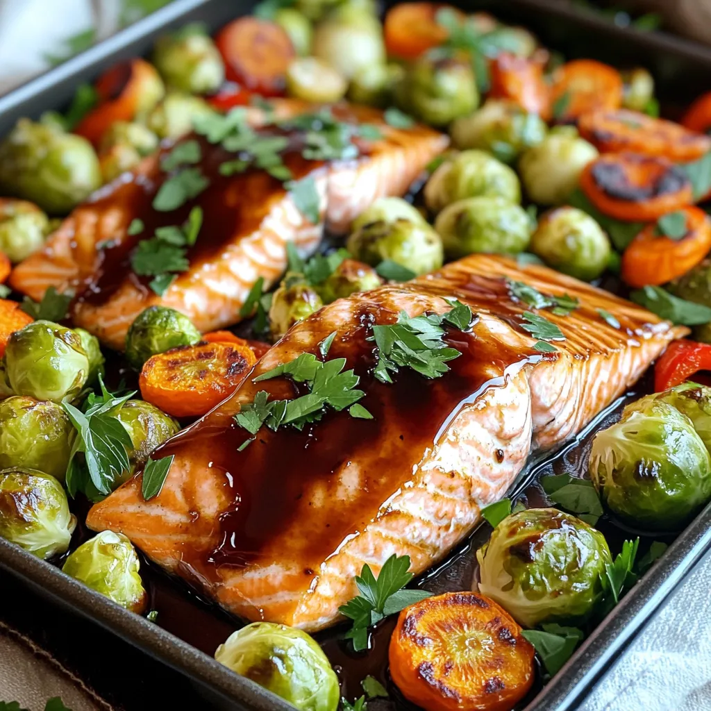 Sheet Pan Maple Balsamic Salmon Flavorful Easy Meal