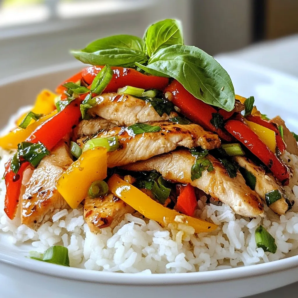 Thai Basil Chicken Stir Fry Flavorful Dinner Recipe