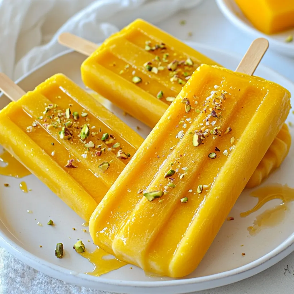 Mango Lassi Popsicles Refreshing Summer Treat