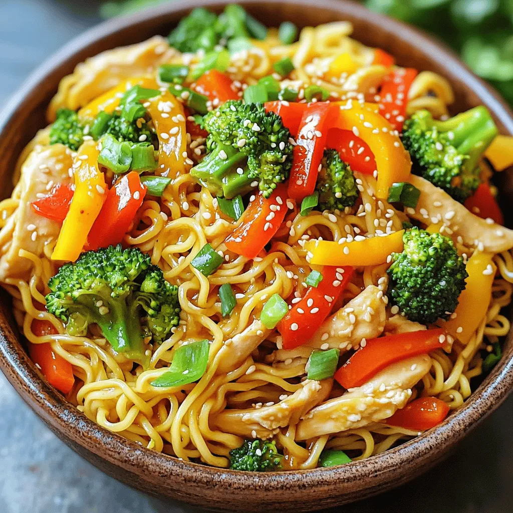 Spicy Garlic Chicken Noodles Quick and Flavorful Meal