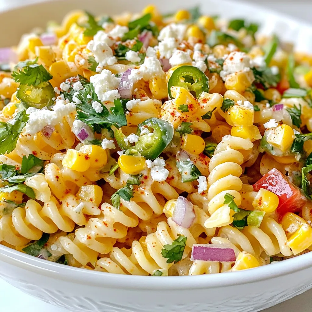 Mexican Street Corn Pasta Salad Flavorful Side Dish