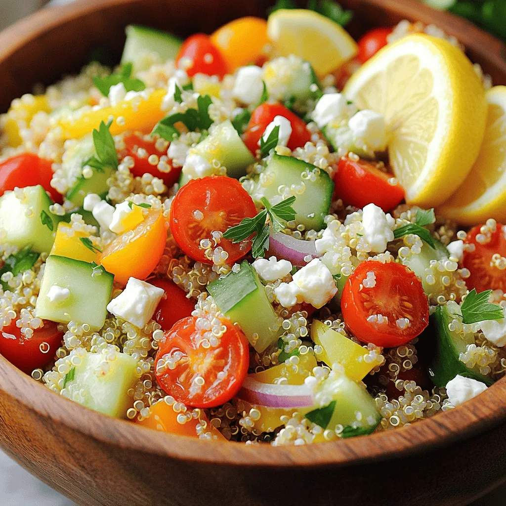 Lemon Garlic Quinoa Salad Fresh and Flavorful Dish