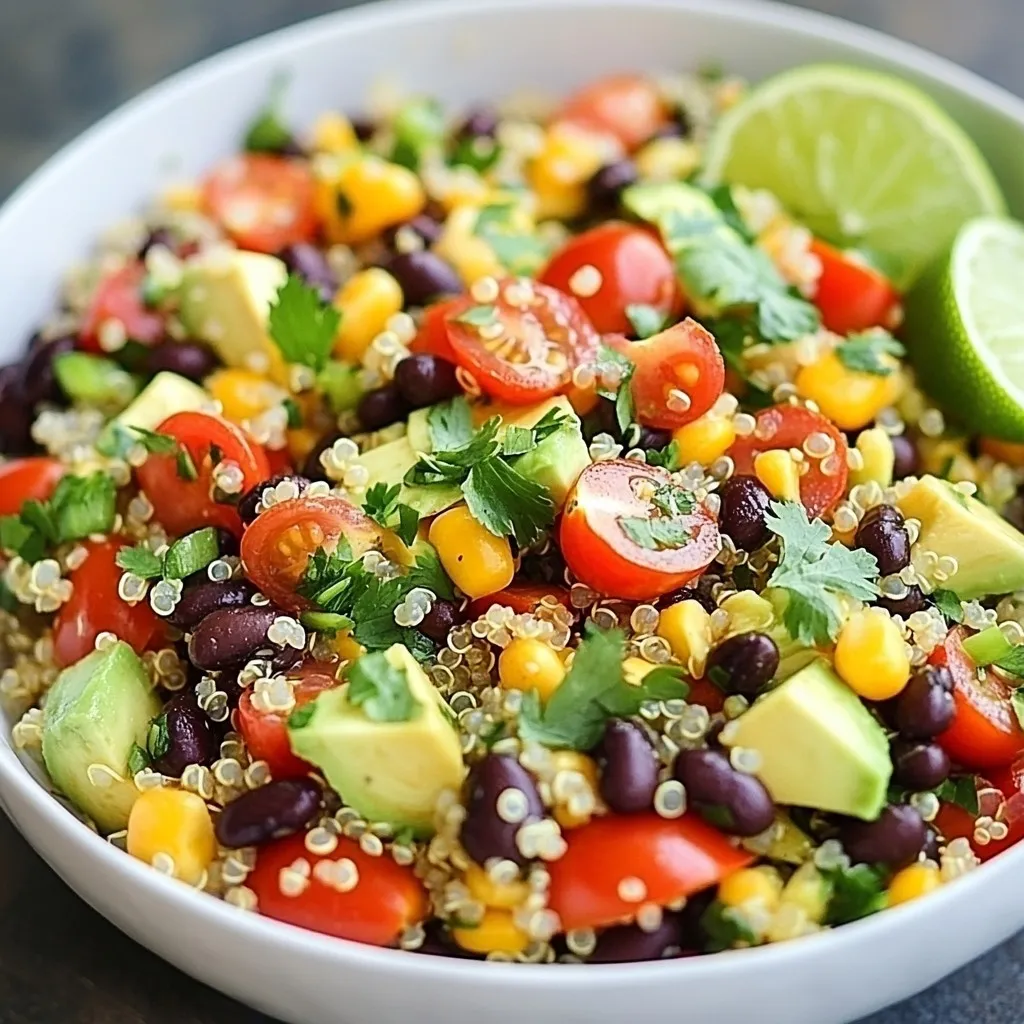 Zesty Quinoa Black Bean Salad Fresh and Flavorful Meal