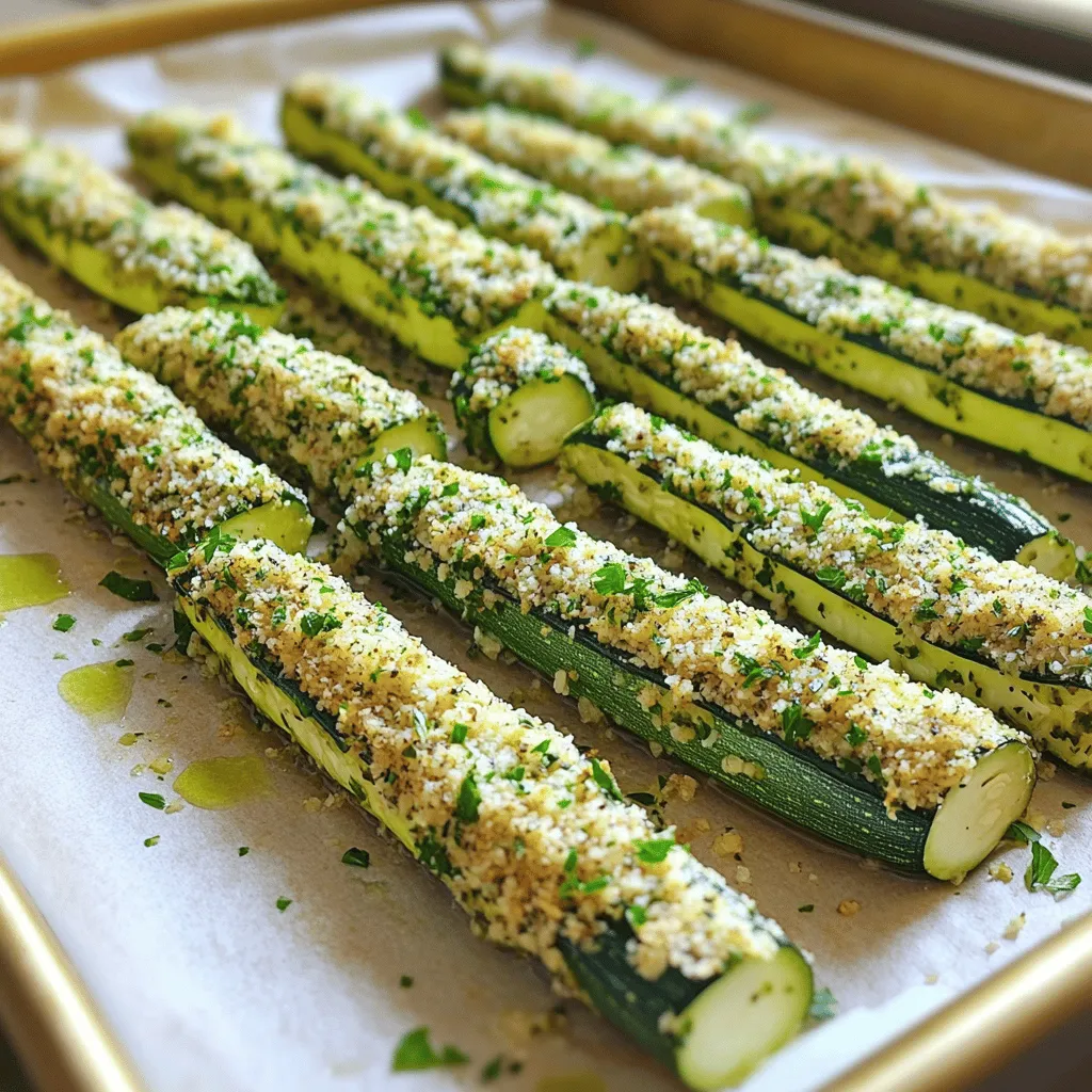 Herb Crusted Zucchini Sticks Crispy and Flavorful Snack