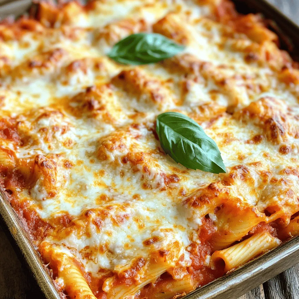 Easy Baked Ziti Flavorful Dinner Recipe in Minutes